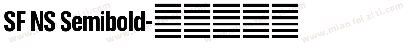 SF NS Semibold字体转换